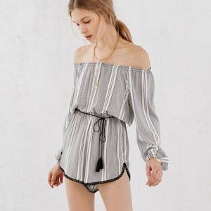 Urban Outfitters off the shoulder romper. Size M.